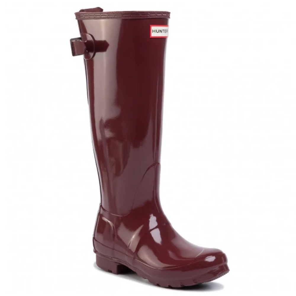 Hunter Women's Winter Rain Boots - Burgundy
